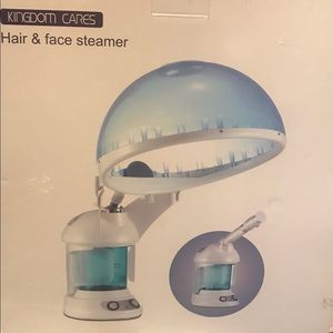 KINGDOM CARES Hair Steamer Large 2 in 1 Hair and Facial Steamer Warm Mist NEW
